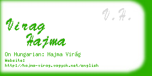 virag hajma business card